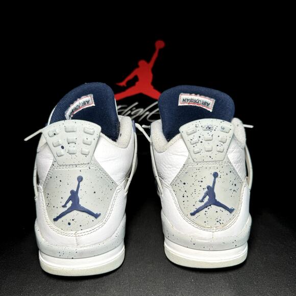 Size 7 - Nike Air Jordan 4 Retro GS Midnight Navy 2022 Shoes - Picture 5 of 10